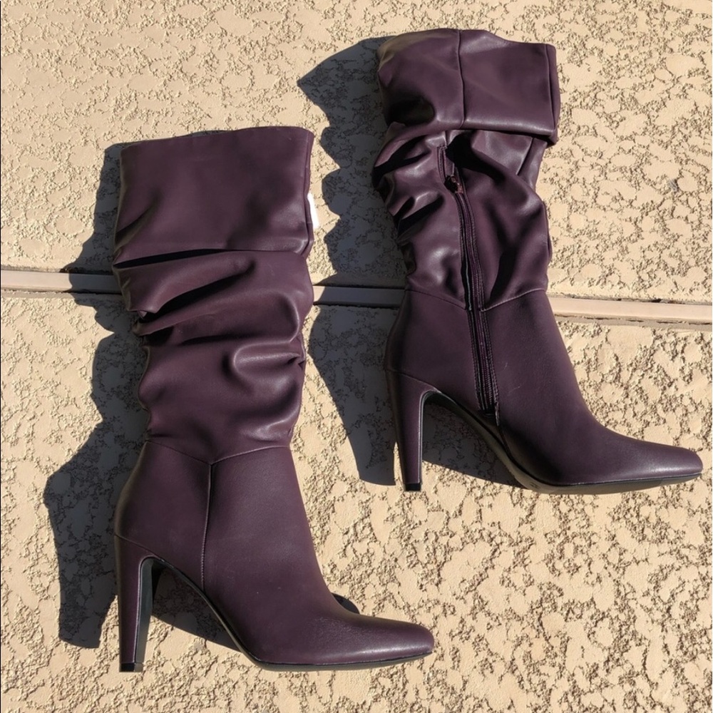 NWOT Christian Siriano Purple Boots